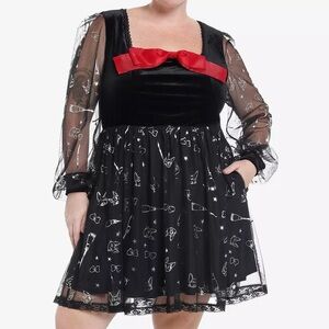 Studio Ghibli Kiki's Delivery Service Mesh Bow Dress‎ Plus Size Hot Topic